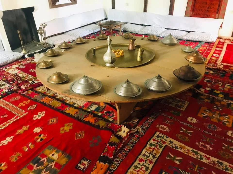 Traditional dining setting